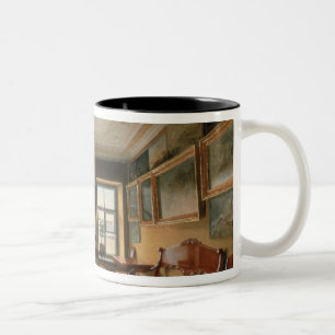 Caneca De Café Em Dois Tons Interior de uma casa senhorial, 1830s