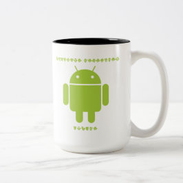 Caneca De Café Em Dois Tons Interior do programador de software (letras da pia