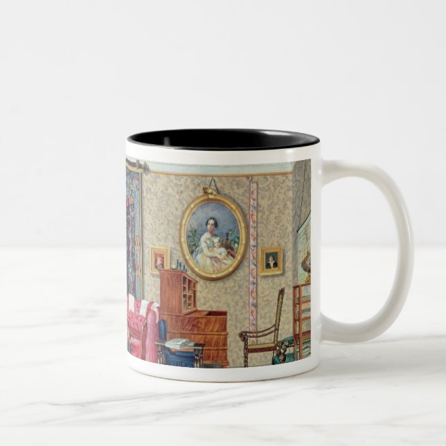 Caneca De Café Em Dois Tons Interior em Pavlino, 1840s (Direita)