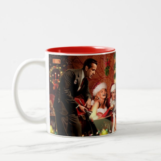 Caneca De Café Em Dois Tons Interlúdio do Natal (Esquerda)