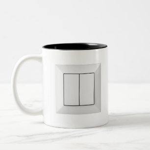 Caneca De Café Em Dois Tons Interruptor de luz dupla