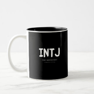 Caneca De Café Em Dois Tons INTJ - Tático Pensado (Branco)