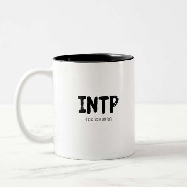 Caneca De Café Em Dois Tons INTP - The Logician (Black) (Esquerda)