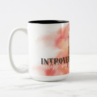 Caneca De Café Em Dois Tons Introdução ao Artista Mug