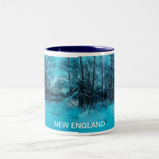 CANECA DE CAFÉ EM DOIS TONS INVERNO DE NOVA INGLATERRA