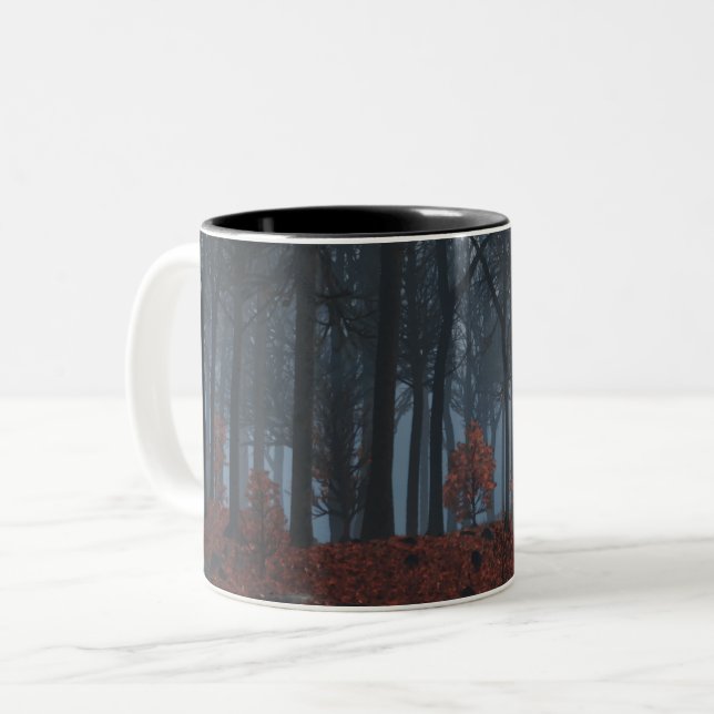 Caneca De Café Em Dois Tons Inverno deixa mug (Frente Esquerda)