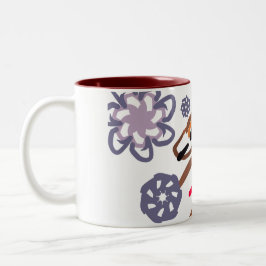 Caneca De Café Em Dois Tons Inverno do cavalo