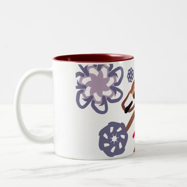 Caneca De Café Em Dois Tons Inverno do cavalo (Esquerda)