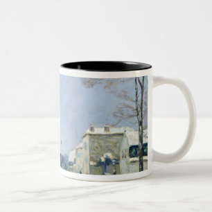 Caneca De Café Em Dois Tons Inverno, efeito da neve, 1876