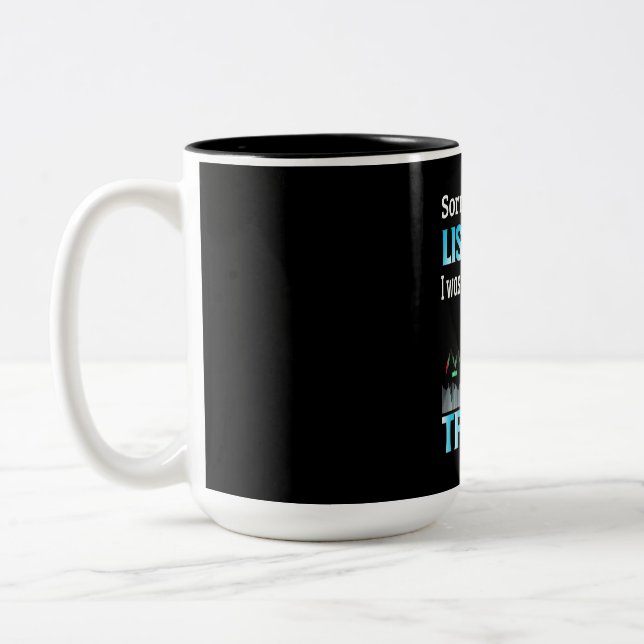 Caneca De Café Em Dois Tons Investor I Was Thinking About Trading (Esquerda)