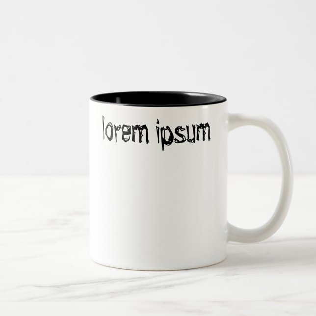 Caneca De Café Em Dois Tons Ipsum de Lorem (Direita)