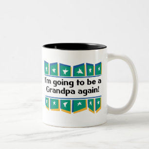 Caneca De Café Em Dois Tons Ir ser um vovô outra vez!