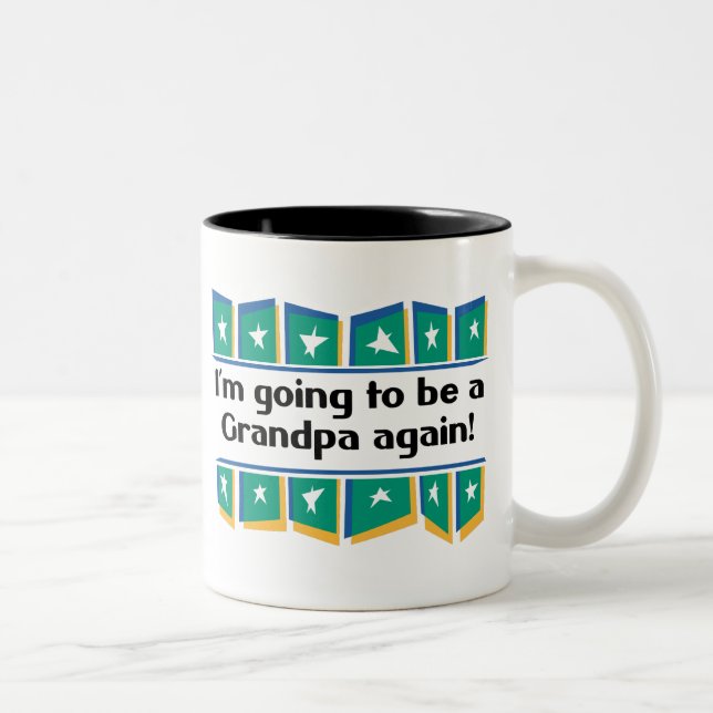 Caneca De Café Em Dois Tons Ir ser um vovô outra vez! (Direita)