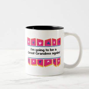 Caneca De Café Em Dois Tons Ir ser uma grande avó outra vez!