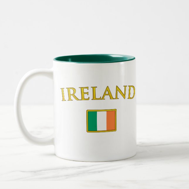 Caneca De Café Em Dois Tons Ireland dourado (Esquerda)