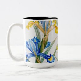Caneca De Café Em Dois Tons Íris espanhola por Pierre-Joseph Redouté