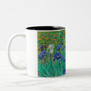 Caneca De Café Em Dois Tons Írises de Vincent van Gogh