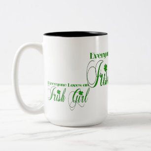 Caneca De Café Em Dois Tons Irish Girl