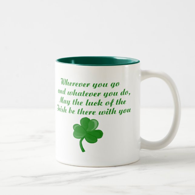 Caneca De Café Em Dois Tons Irish Poem Mug (Direita)
