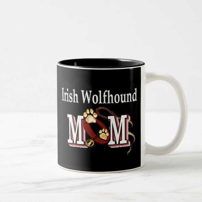 Caneca De Café Em Dois Tons Irish Wolfhound Mãe Mug (Direita)