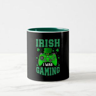 Caneca De Café Em Dois Tons Irlandês Eu Estava Jogando