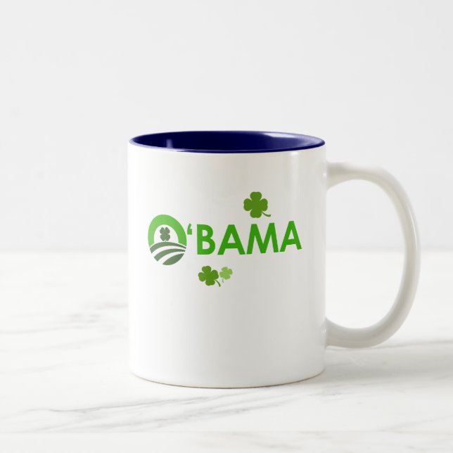 Caneca De Café Em Dois Tons Irlandês O'Bama (Direita)