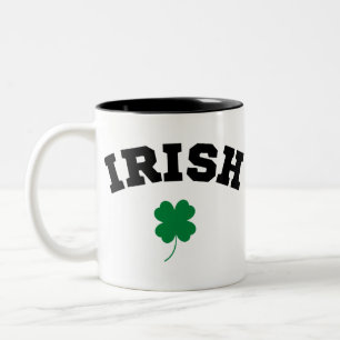 Caneca De Café Em Dois Tons Irlandês Shamrock Rua Patrick
