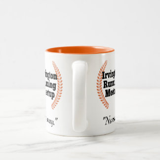 Caneca De Café Em Dois Tons IRM Slogan Mug