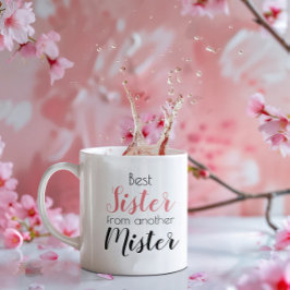 Caneca De Café Em Dois Tons Irmã Engraçada de Outro Cara Bonito