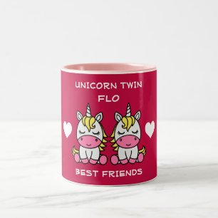 Caneca De Café Em Dois Tons Irmã Gêmea Unicórnio