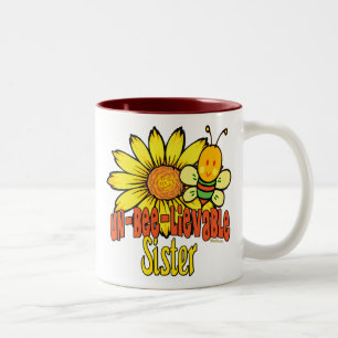 Caneca De Café Em Dois Tons Irmã inacreditável
