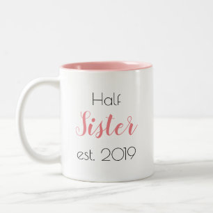 Caneca De Café Em Dois Tons Irmã Meia Bonita Personalizada Menina