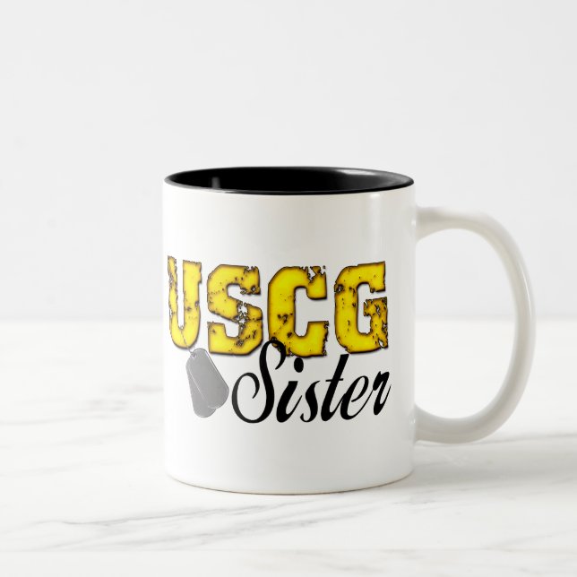 Caneca De Café Em Dois Tons Irmã USCG (Direita)