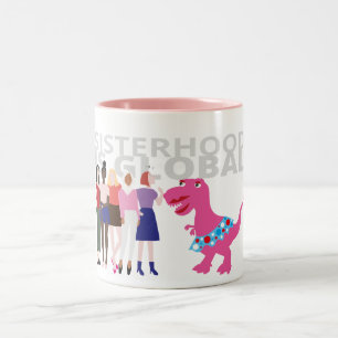 Caneca De Café Em Dois Tons Irmandade é global, mês de história das mulheres