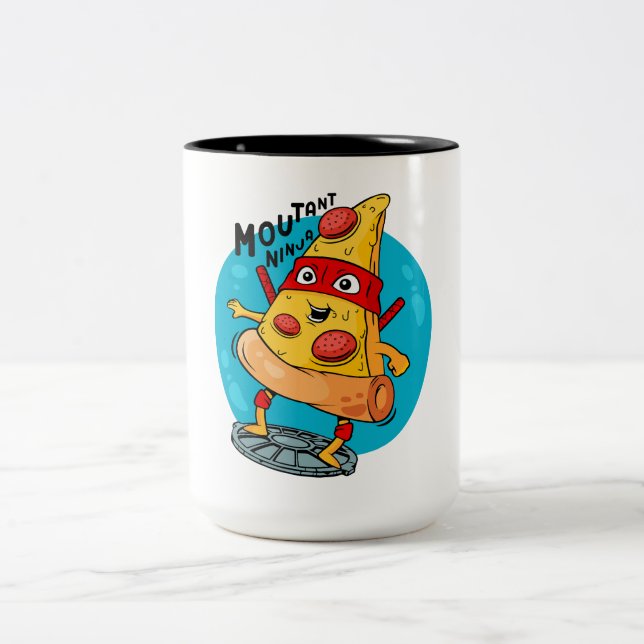 Caneca De Café Em Dois Tons Irmão de pizza (Centro)