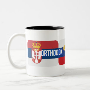 Caneca De Café Em Dois Tons Irmãos ortodoxos