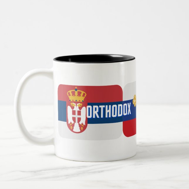 Caneca De Café Em Dois Tons Irmãos ortodoxos (Esquerda)