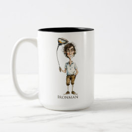 Caneca De Café Em Dois Tons Ironman Golfer