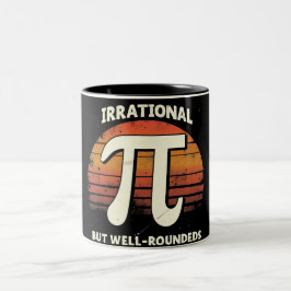 Caneca De Café Em Dois Tons Irracional, Mas Bem Arredondado