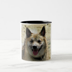 Caneca De Café Em Dois Tons Islandês Sheepdog 2014-0807