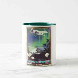 Caneca De Café Em Dois Tons islândia Hvannadalshnúkur