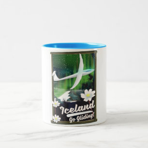 Caneca De Café Em Dois Tons Islândia - vá glider!