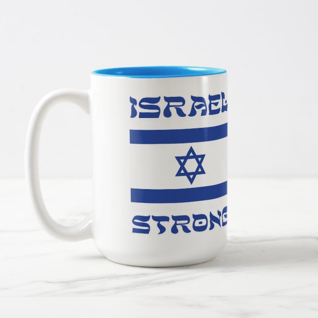 Caneca De Café Em Dois Tons Israel Forte (Esquerda)
