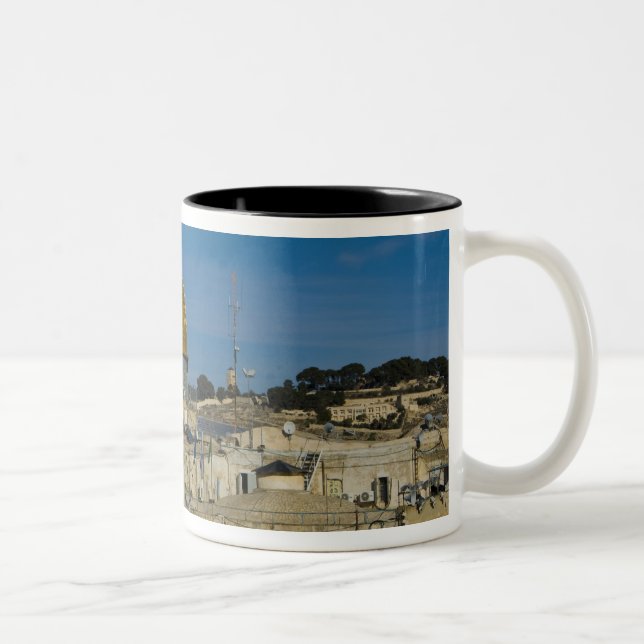 Caneca De Café Em Dois Tons Israel, Jerusalém, Domo da Pedra (Direita)
