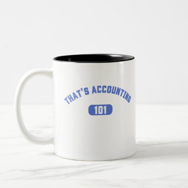 Caneca De Café Em Dois Tons Isso é Contabilidade 101 (Esquerda)