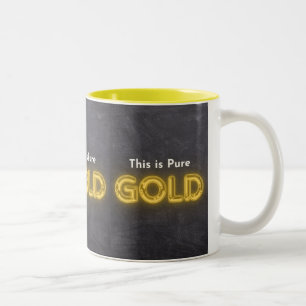 Caneca De Café Em Dois Tons Isto é Dourado