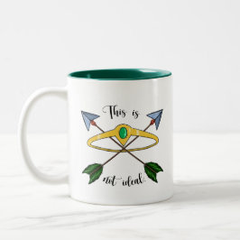 Caneca De Café Em Dois Tons Isto não é Ideal Mug