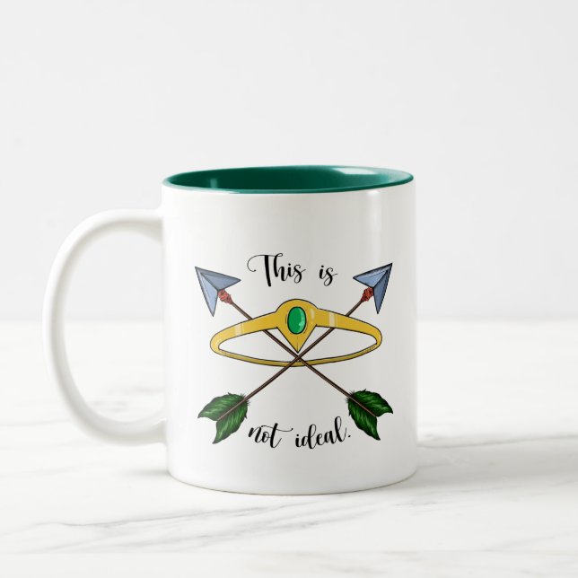 Caneca De Café Em Dois Tons Isto não é Ideal Mug (Esquerda)