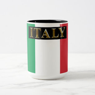 CANECA DE CAFÉ EM DOIS TONS ITALIA