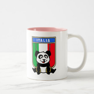Caneca De Café Em Dois Tons Itália Anel Panda